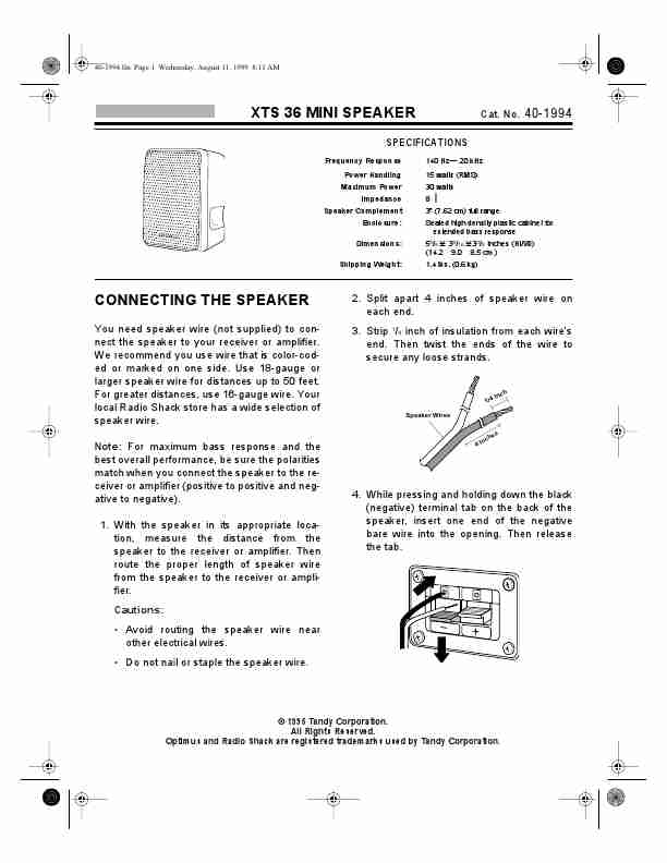 Radio Shack Portable Speaker XTS 36-page_pdf